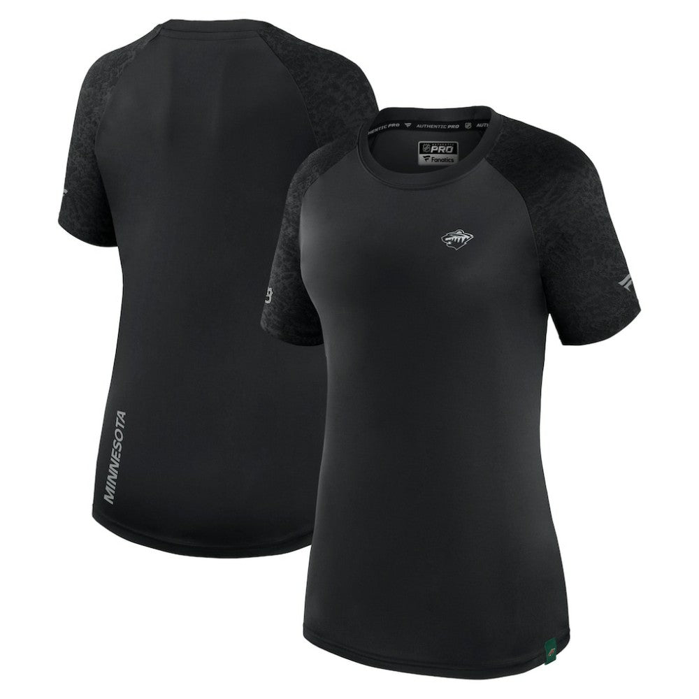 Minnesota Wild Fanatics Women's Authentic Pro Tech T-Shirt - Black | Fanatics on sale