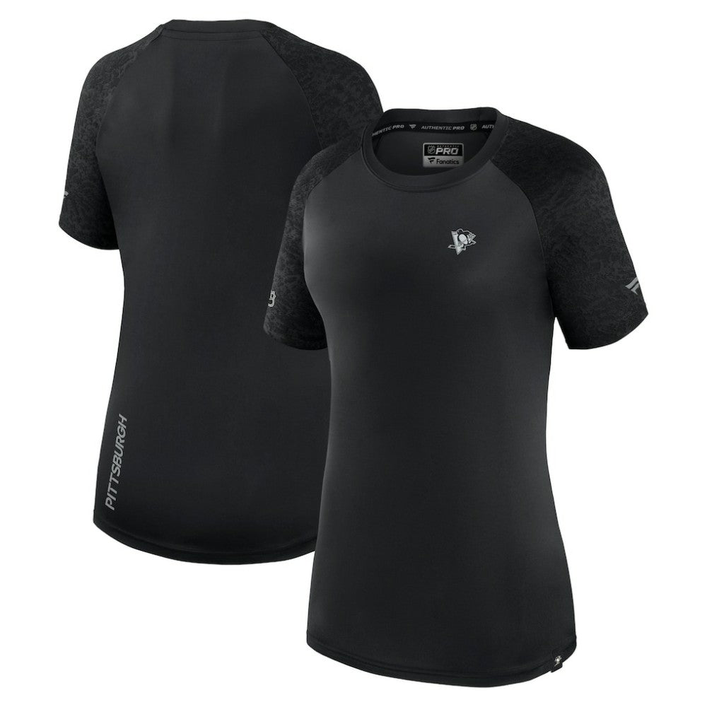 Pittsburgh Penguins Fanatics Women's Authentic Pro Tech T-Shirt - Black | Fanatics near me