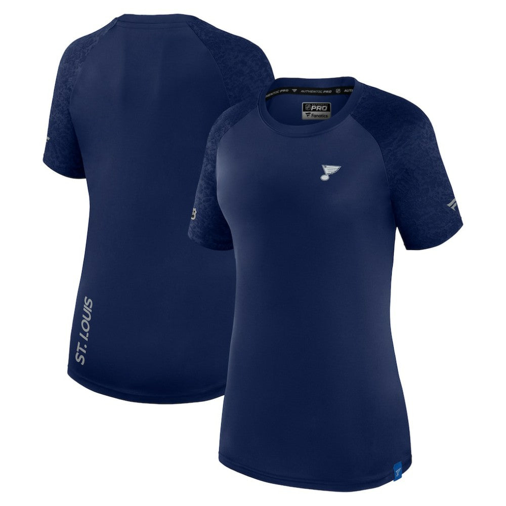 St. Louis Blues Fanatics Women's Authentic Pro Tech T-Shirt - Navy | Fanatics sale
