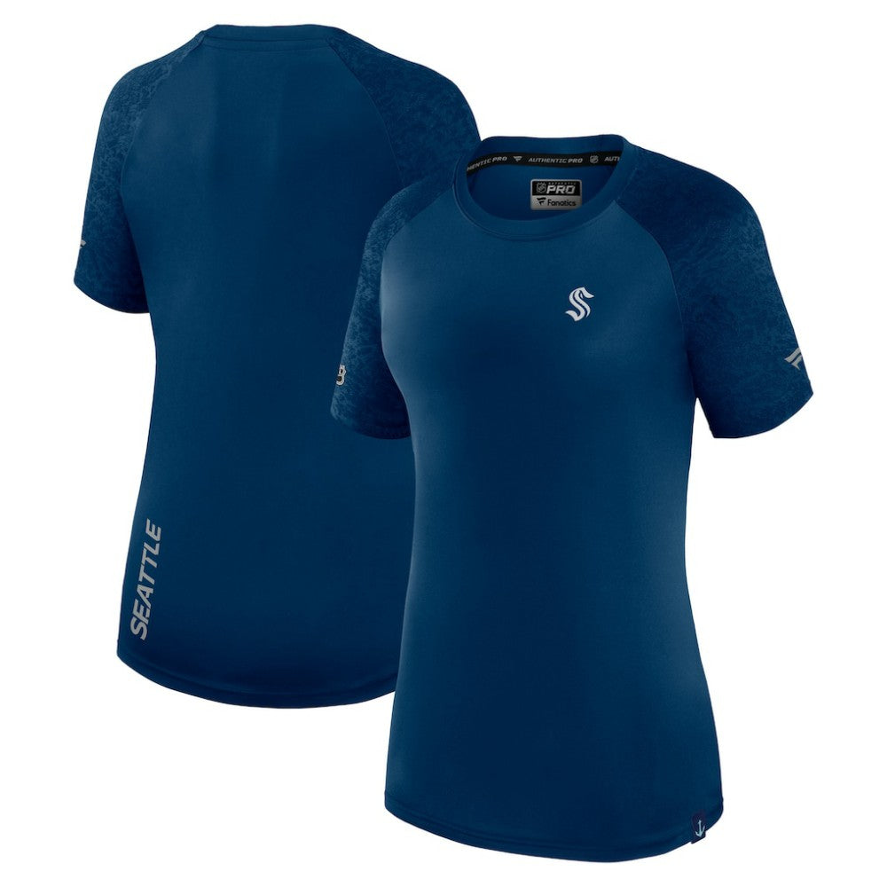 Seattle Kraken Fanatics Women's Authentic Pro Tech T-Shirt - Deep Sea Blue | Fanatics near me