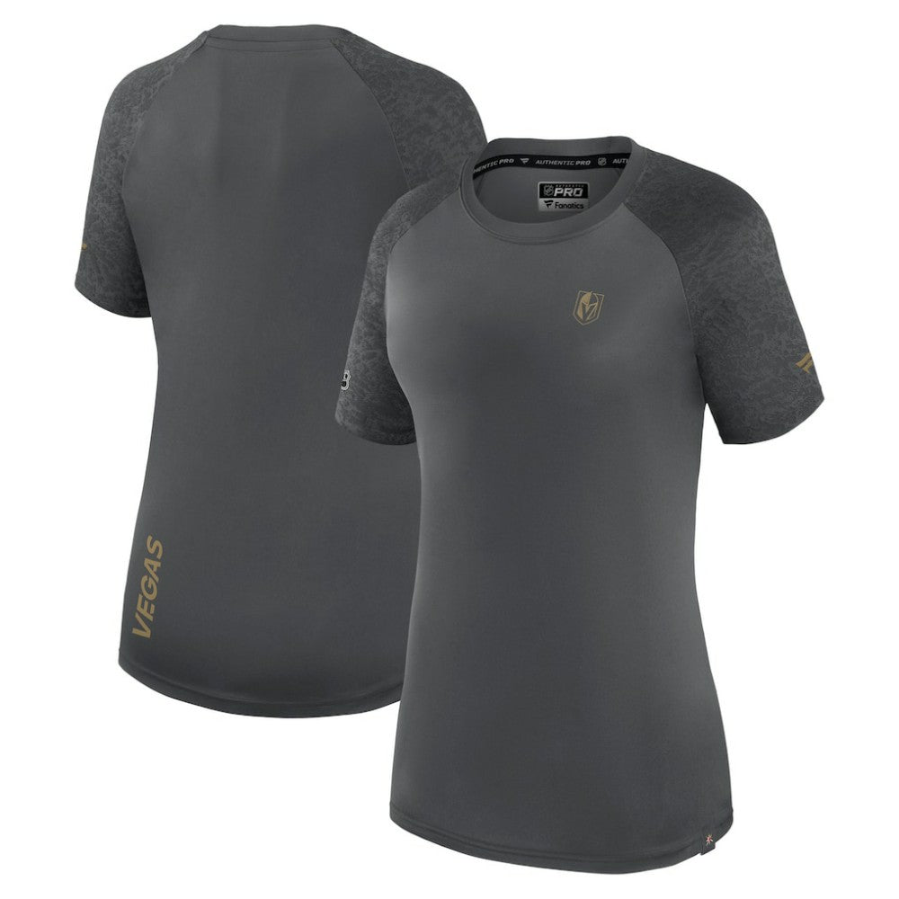 Vegas Golden Knights Fanatics Women's Authentic Pro Tech T-Shirt - Gray | Fanatics Lifestyle