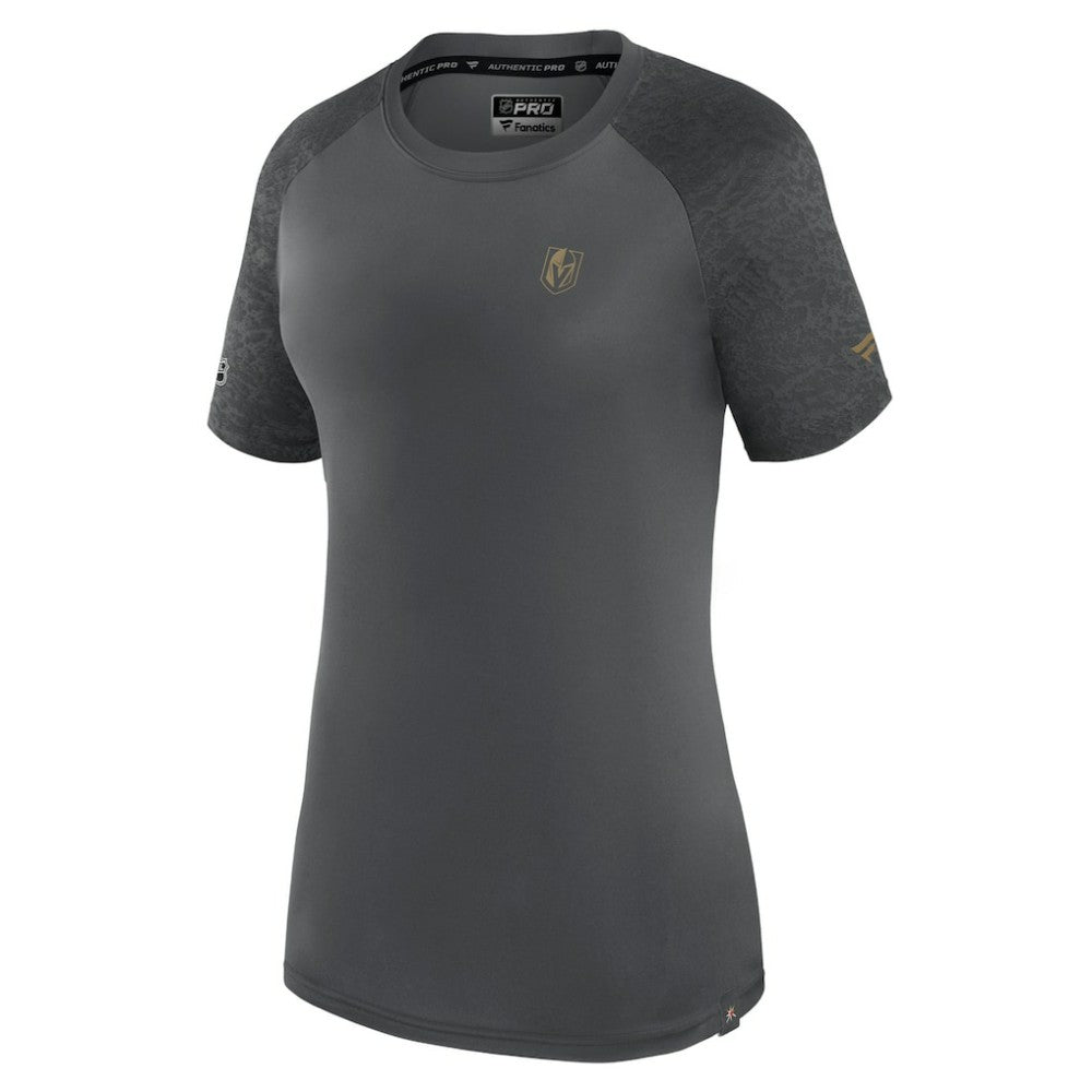 Vegas Golden Knights Fanatics Women's Authentic Pro Tech T-Shirt - Gray | Fanatics Lifestyle