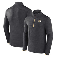 Boston Bruins Fanatics Authentic Pro Quarter-Zip Pullover Top - Heather Charcoal | Fanatics discount