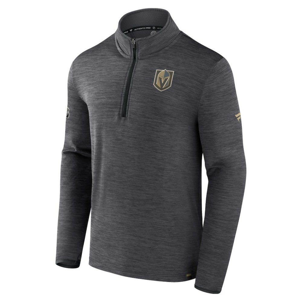 Vegas Golden Knights Fanatics Authentic Pro Quarter-Zip Pullover Top - Heather Charcoal | Fanatics Clearance