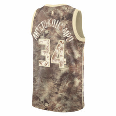 Nike Giannis Antetokounmpo Milwaukee Bucks Unisex Select Series Swingman Jersey Brown