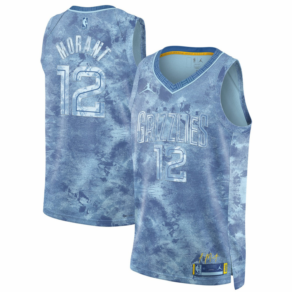 Ja Morant Memphis Grizzlies Jordan Brand Select Series Swingman Jersey Light Blue