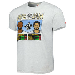 Jarvis Landry & Tyrann Mathieu New Orleans Saints Homage Unisex NFL Jam Tri-Blend T-Shirt - Heather Gray - NFL