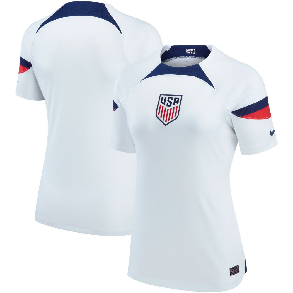 Nike - USMNT Women's 2022/23 Home Breathe Stadium Replica Blank Jersey - White