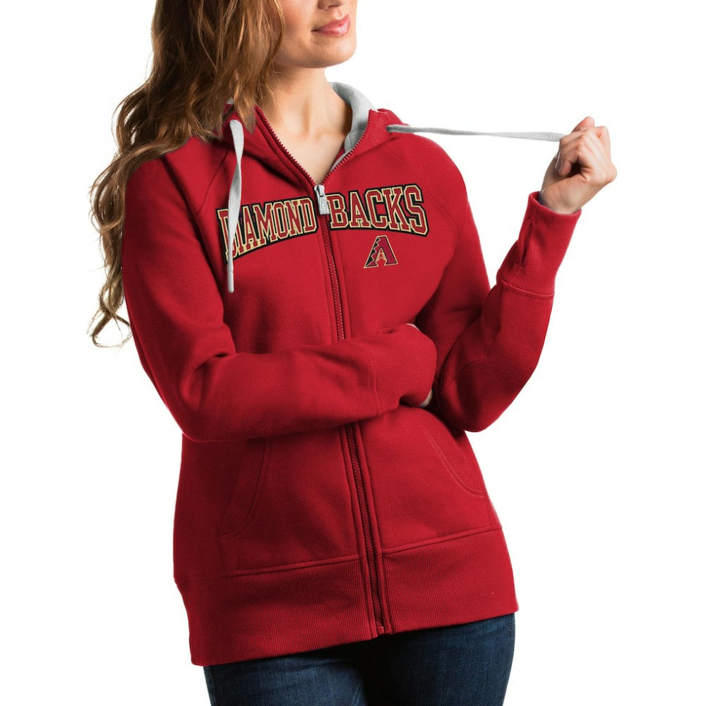 Arizona Diamondbacks Antigua Women's Team Logo Victory Full-Zip Hoodie for sale