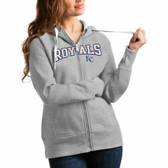 Kansas City Royals Antigua Women's Team Logo Victory Full-Zip Hoodie Outlet