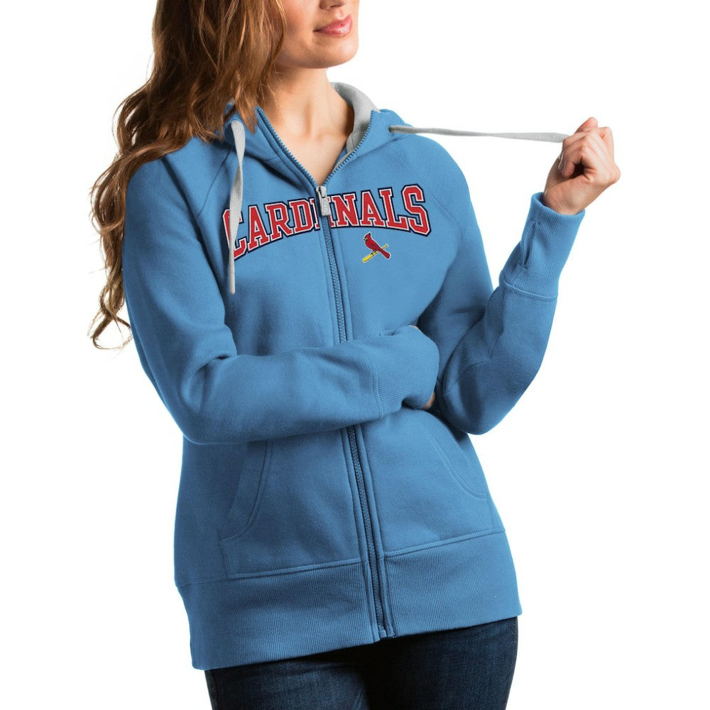 St. Louis Cardinals Antigua Women's Team Logo Victory Full-Zip Hoodie Sale