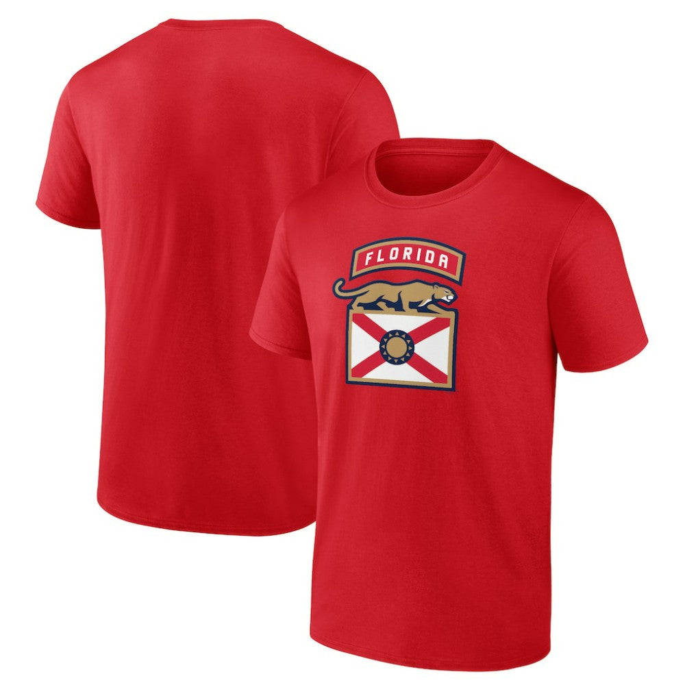 Florida Panthers Shoulder Patch Logo T-Shirt - Red | NHL discount