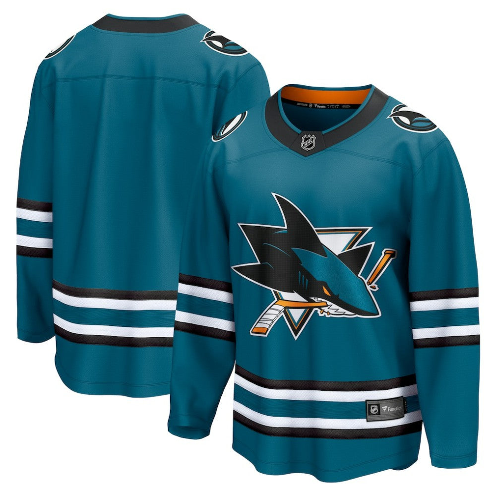 San Jose Sharks Fanatics Home Breakaway Jersey - Teal | Fanatics discount