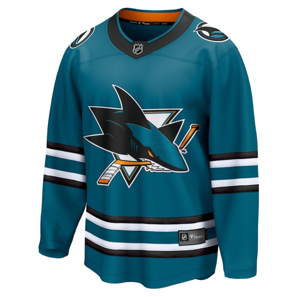 San Jose Sharks Fanatics Home Breakaway Jersey - Teal | Fanatics discount