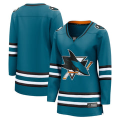 San Jose Sharks Fanatics Women's Home Breakaway Jersey - Teal | Fanatics on sale