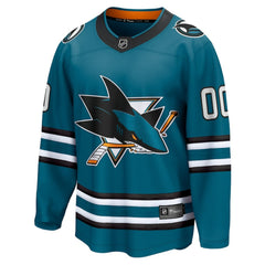 San Jose Sharks Fanatics Home Breakaway Custom Jersey - Teal | Fanatics near me