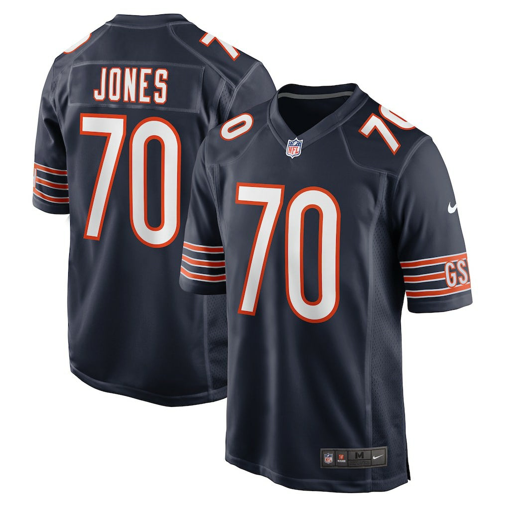 Braxton Jones Chicago Bears Game Player Jersey - Navy - Nike