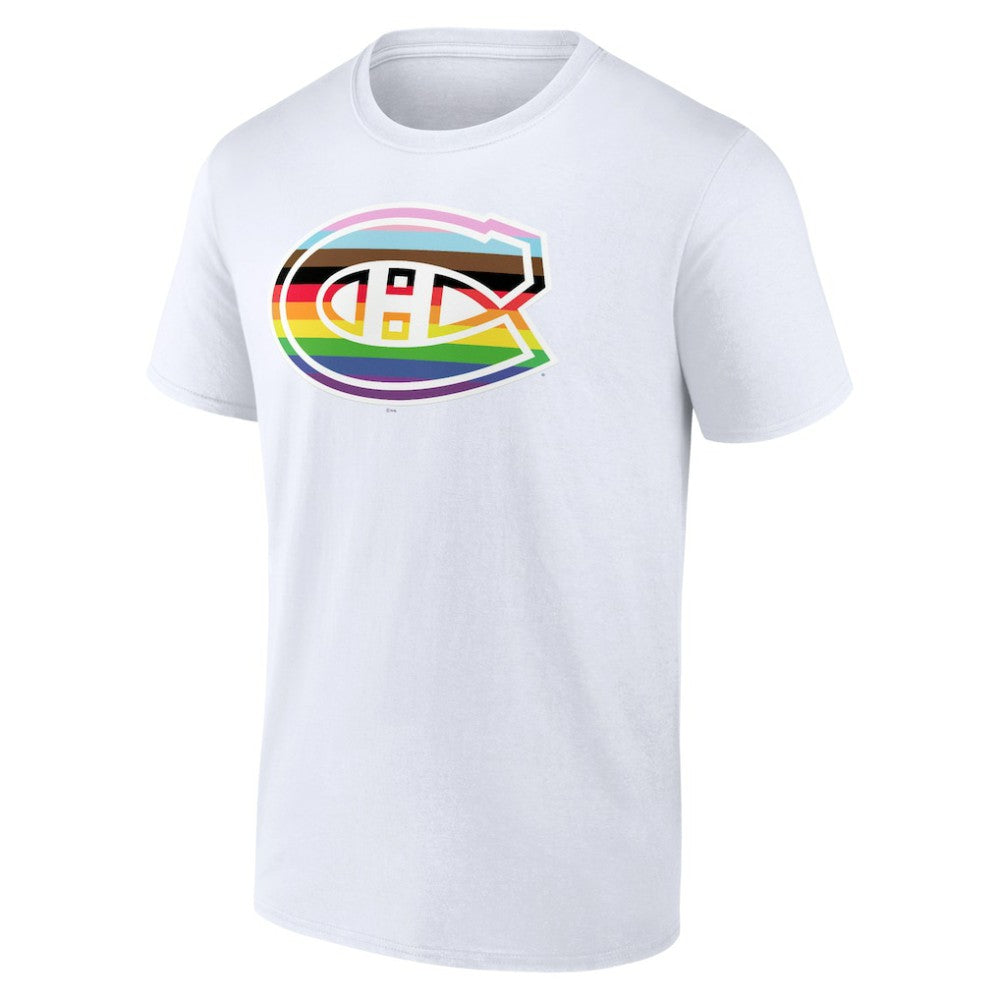 Montreal Canadiens Team Pride Logo T-Shirt - White | NHL on sale
