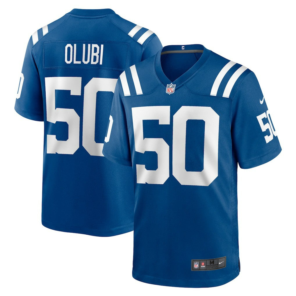Segun Olubi Indianapolis Colts Game Player Jersey - Royal - Nike