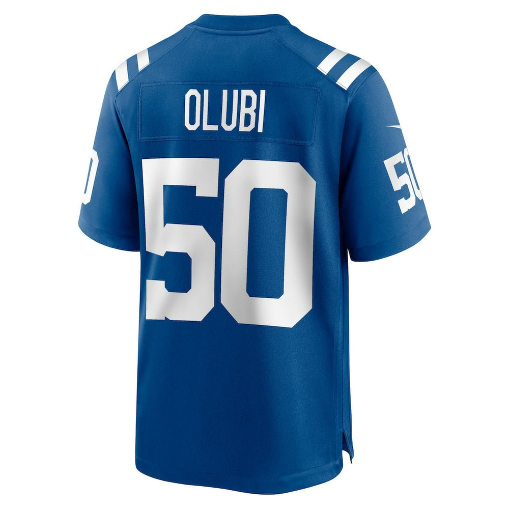 Segun Olubi Indianapolis Colts Game Player Jersey - Royal - Nike