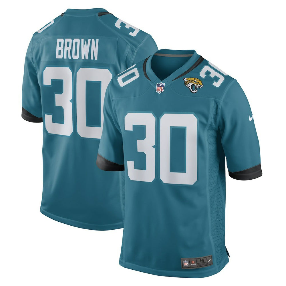 Montaric Brown Jacksonville Jaguars Game Player Jersey - Teal - Nike