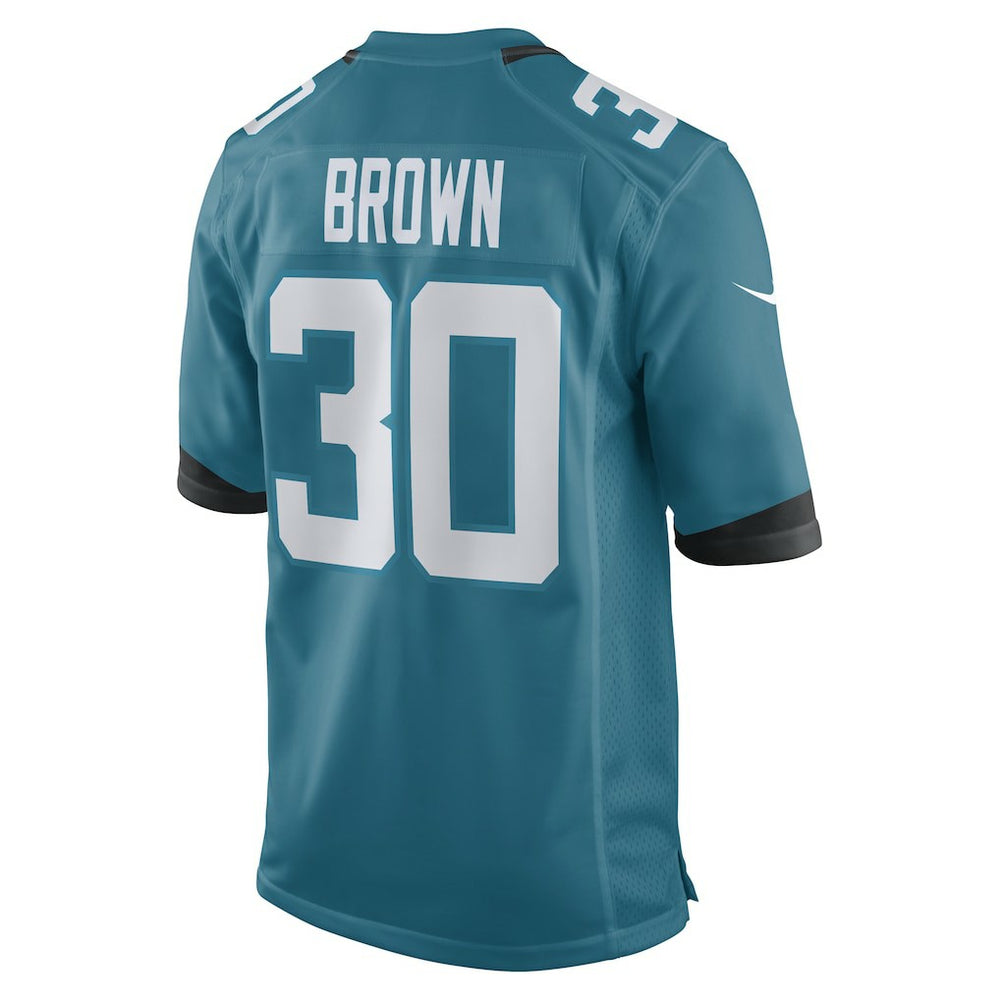 Montaric Brown Jacksonville Jaguars Game Player Jersey - Teal - Nike