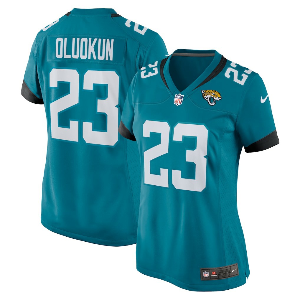 Foyesade Oluokun Jacksonville Jaguars Women's Game Player Jersey - Teal - Nike
