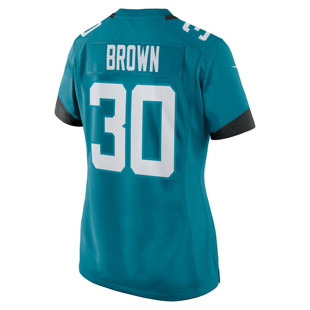 Montaric Brown Jacksonville Jaguars Women's Game Player Jersey - Teal - Nike