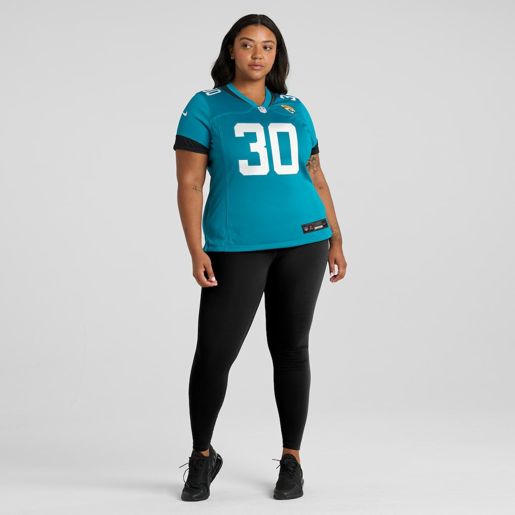 Montaric Brown Jacksonville Jaguars Women's Game Player Jersey - Teal - Nike