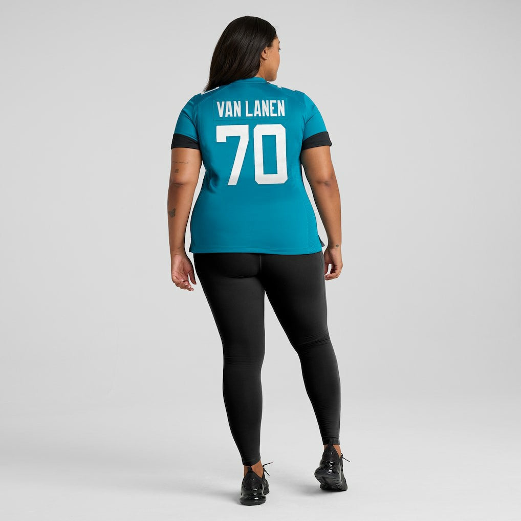 Cole Van Lanen Jacksonville Jaguars Women's Game Player Jersey - Teal - Nike
