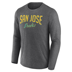 San Jose Sharks Fanatics Special Edition 2.0 Scoring Chance Long Sleeve T-Shirt - Heather Charcoal | Fanatics on sale