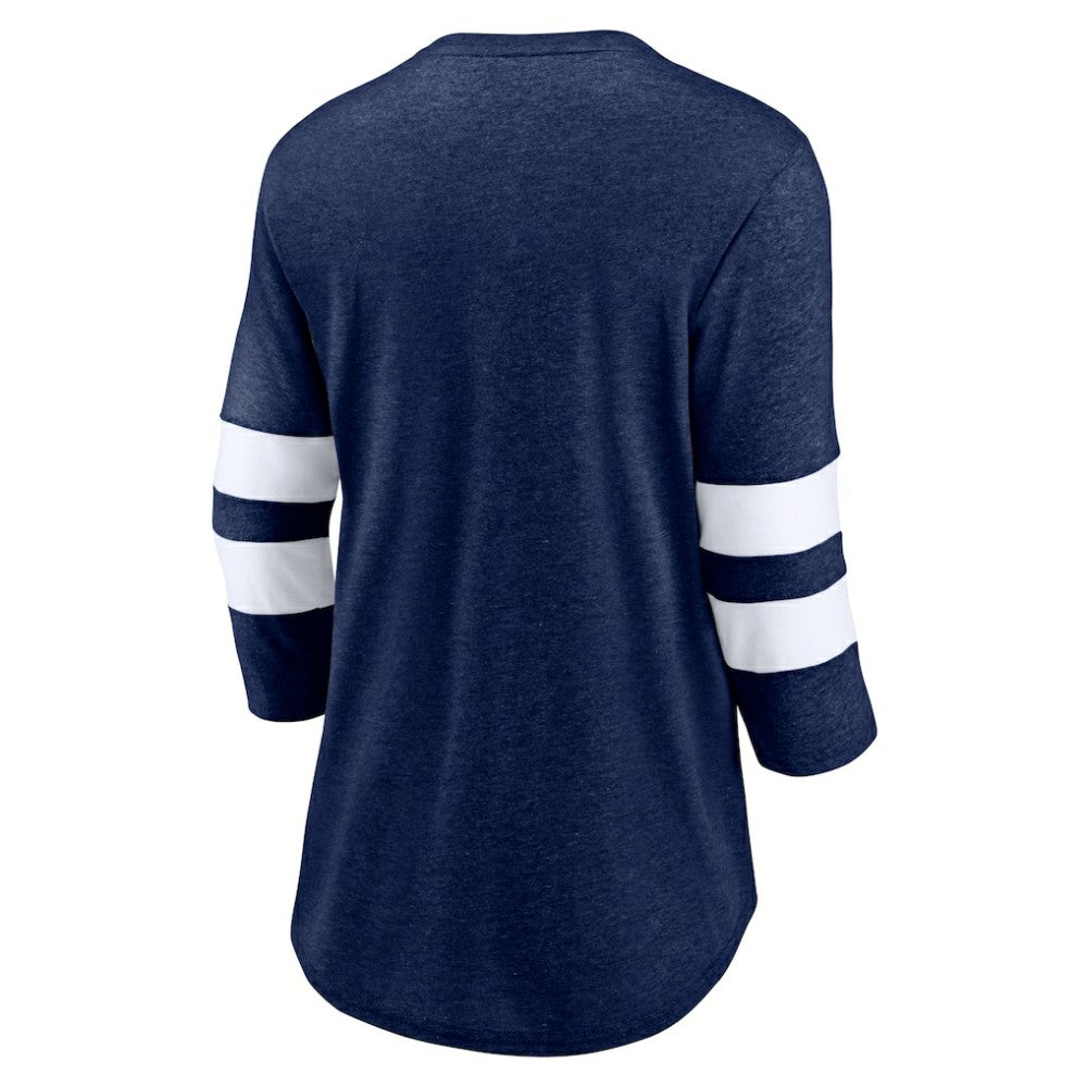 Seattle Kraken Fanatics Women's Special Edition 2.0 Barn Burner 3/4 Sleeve T-Shirt - Heather Deep Sea Blue | Fanatics on sale