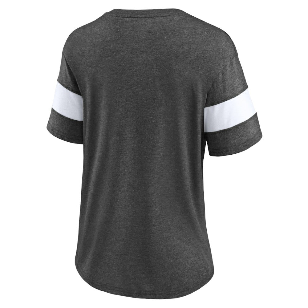 Washington Capitals Fanatics Women's Special Edition 2.0 Ring The Alarm V-Neck T-Shirt - Heather Charcoal | Fanatics Lifestyle