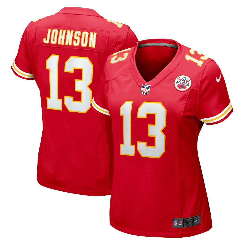 Nazeeh Johnson Kansas City Chiefs Women's Game Player Jersey - Red - Nike