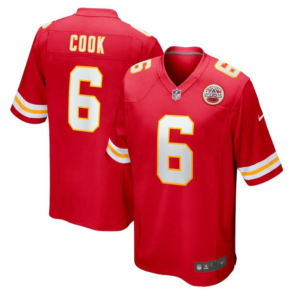 Bryan Cook Kansas City Chiefs Game Player Jersey - Red - Nike