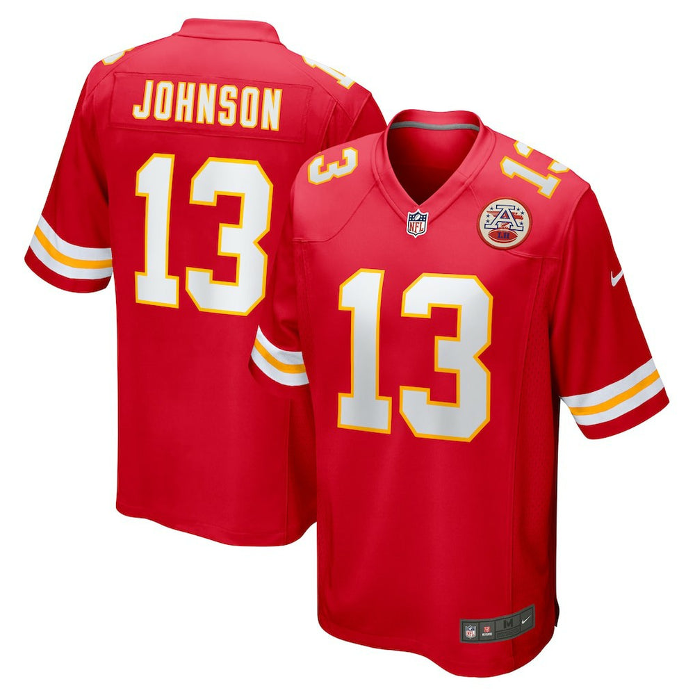 Nazeeh Johnson Kansas City Chiefs Game Player Jersey - Red - Nike