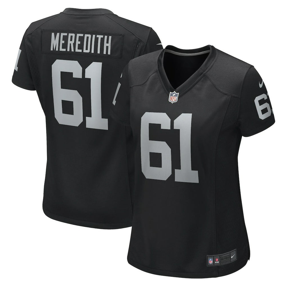 Jordan Meredith Las Vegas Raiders Women's Game Player Jersey - Black - Nike