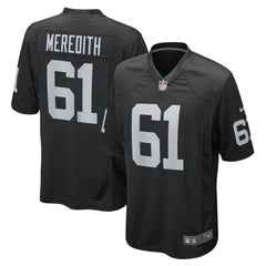 Jordan Meredith Las Vegas Raiders Game Player Jersey - Black - Nike