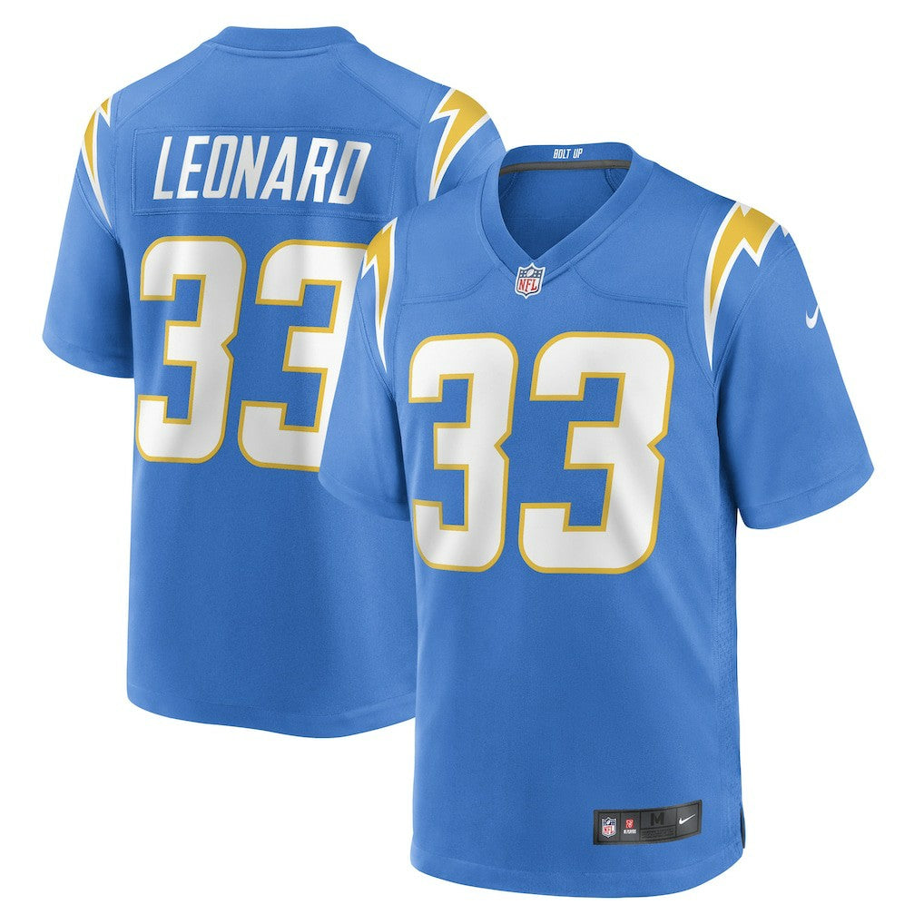Deane Leonard Los Angeles Chargers Game Player Jersey - Powder Blue - Nike