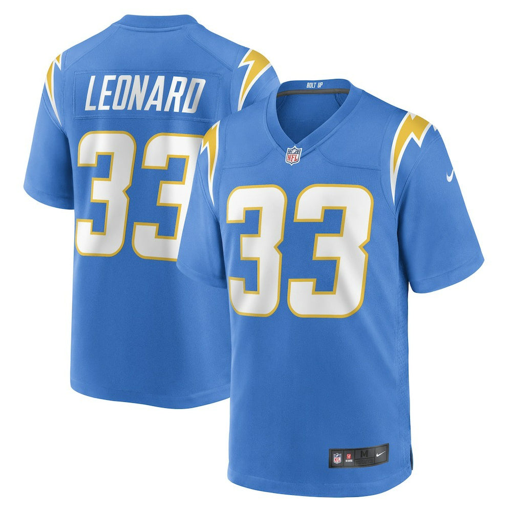 Deane Leonard Los Angeles Chargers Game Player Jersey - Powder Blue - Nike