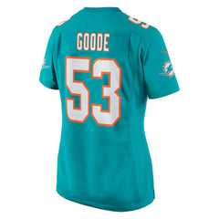 Cameron Goode Miami Dolphins Women's Game Player Jersey - Aqua - Nike