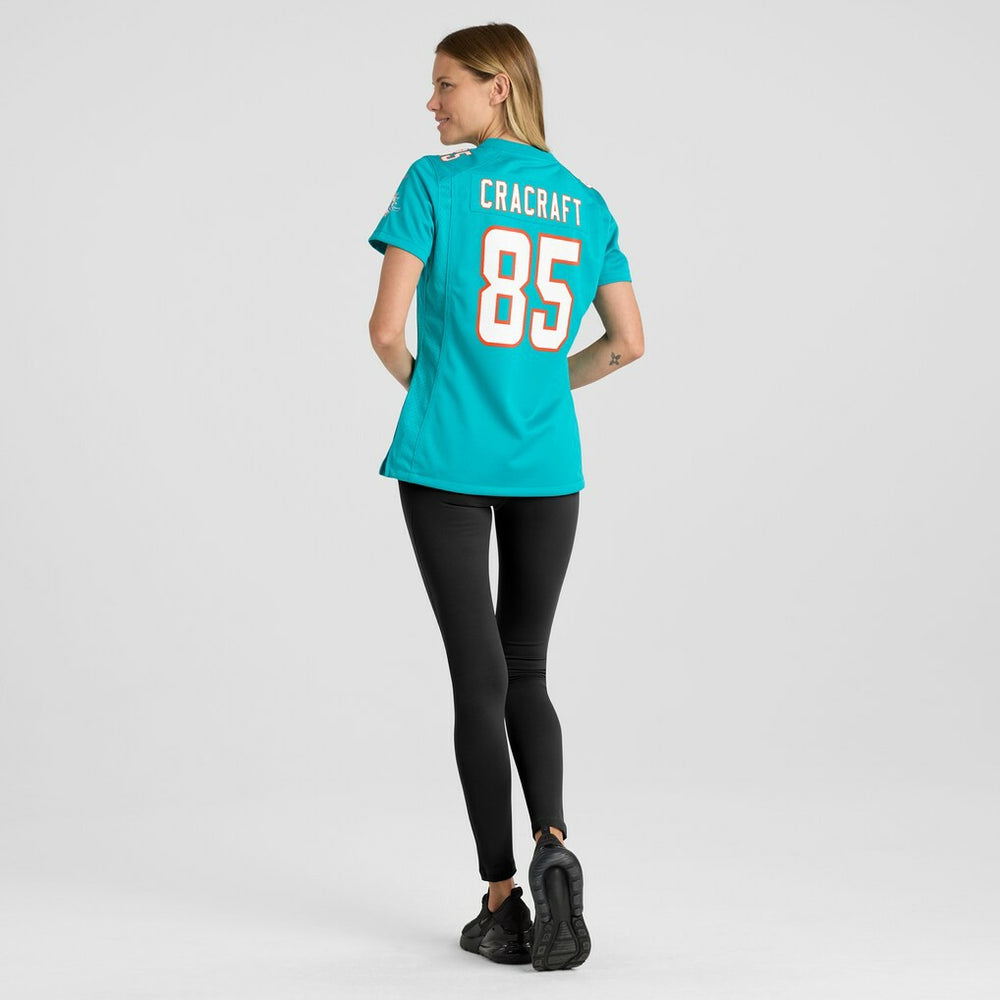 River Cracraft Miami Dolphins Women's Game Player Jersey - Aqua - Nike
