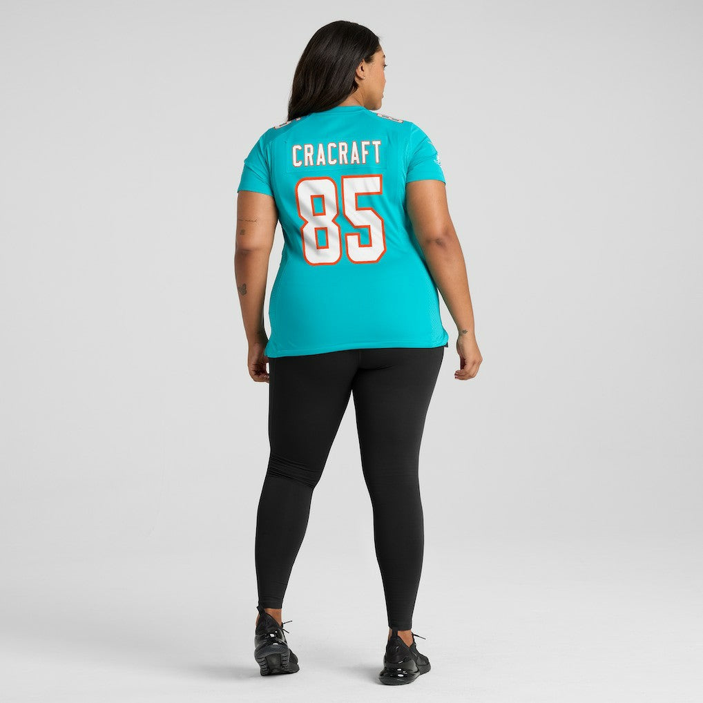 River Cracraft Miami Dolphins Women's Game Player Jersey - Aqua - Nike