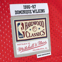 Mitchell & Ness Dominique Wilkins Atlanta Hawks Hardwood Classics 1986/87 Split Swingman Jersey Yellow/Red