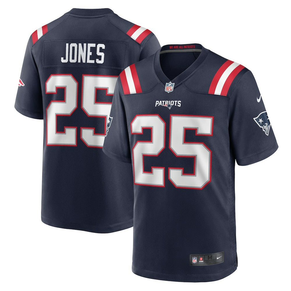 Marcus Jones New England Patriots Game Player Jersey - Navy - Nike