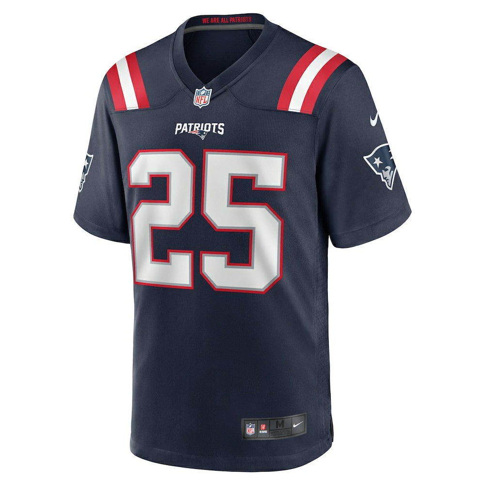 Marcus Jones New England Patriots Game Player Jersey - Navy - Nike
