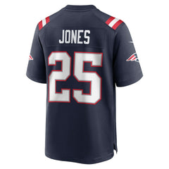 Marcus Jones New England Patriots Game Player Jersey - Navy - Nike