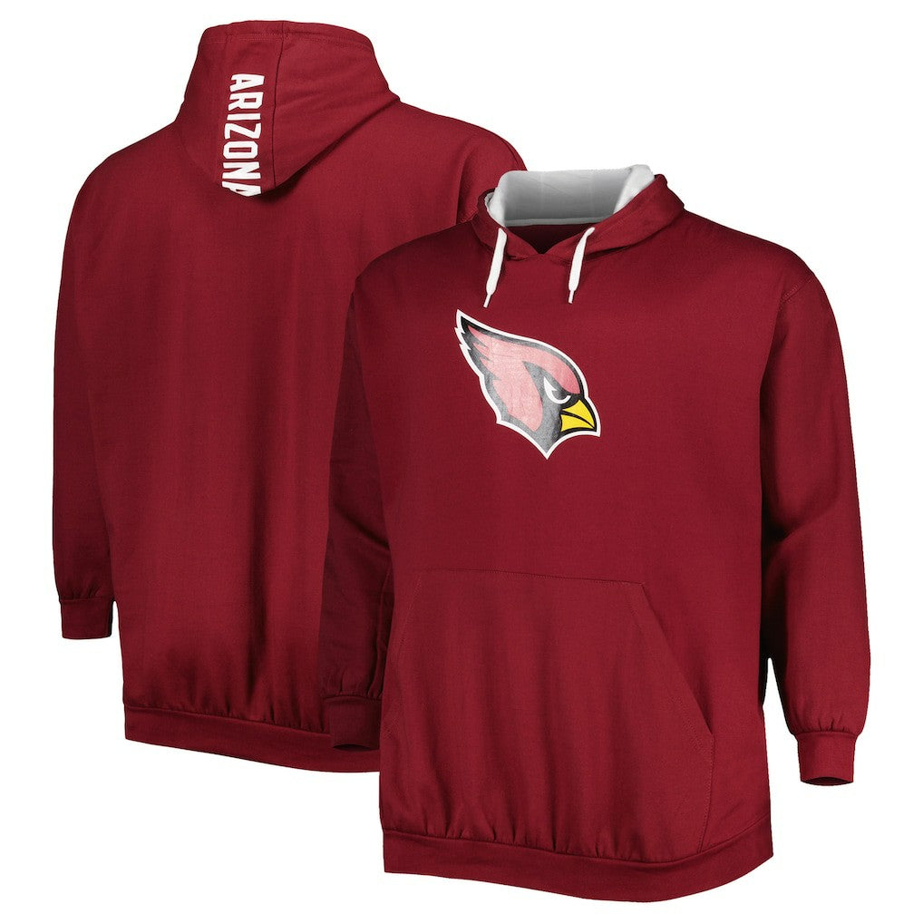 Arizona Cardinals Big & Tall Logo Pullover Hoodie - Cardinal - NFL