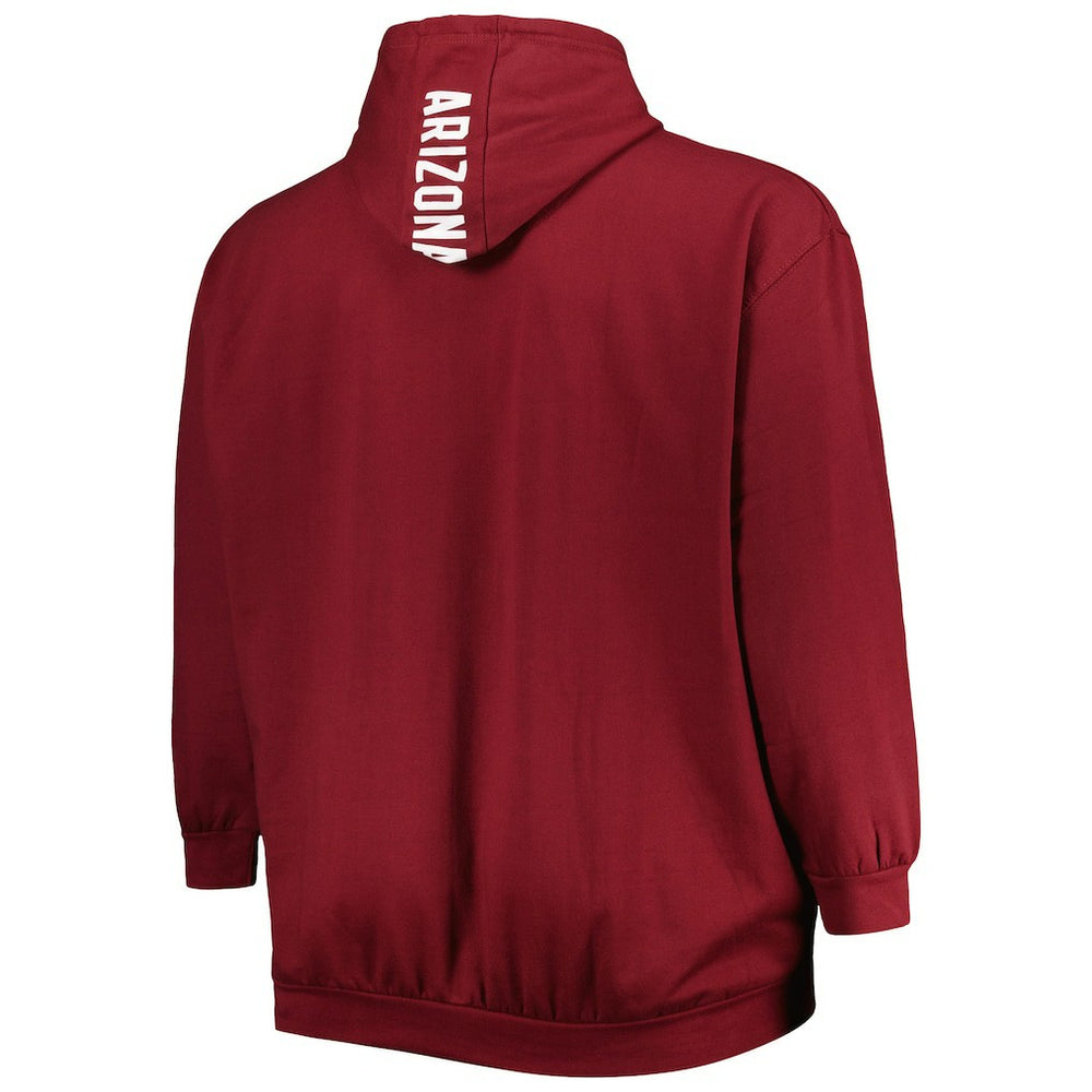 Arizona Cardinals Big & Tall Logo Pullover Hoodie - Cardinal - NFL