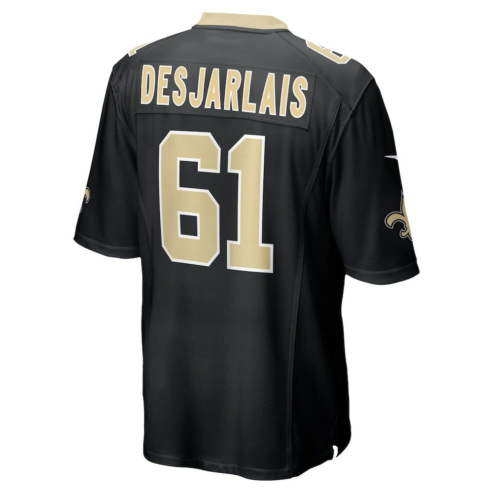 Drew Desjarlais New Orleans Saints Game Player Jersey - Black - Nike